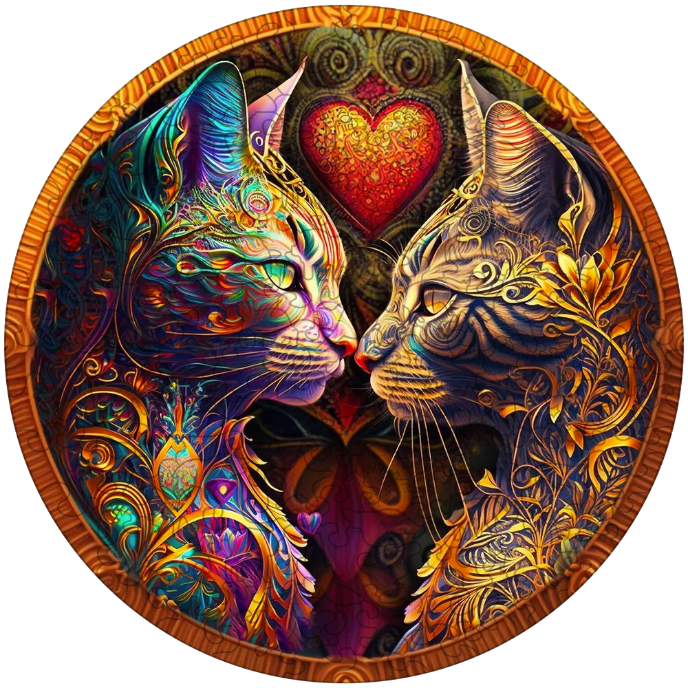 Kalat cat zodiac puinen palapeli