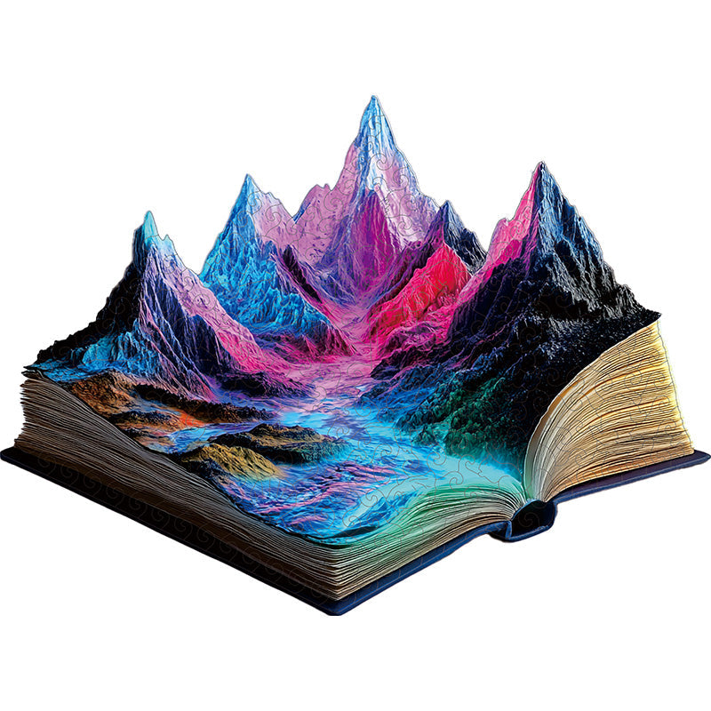 3D neonvuorijoki puupalapeli