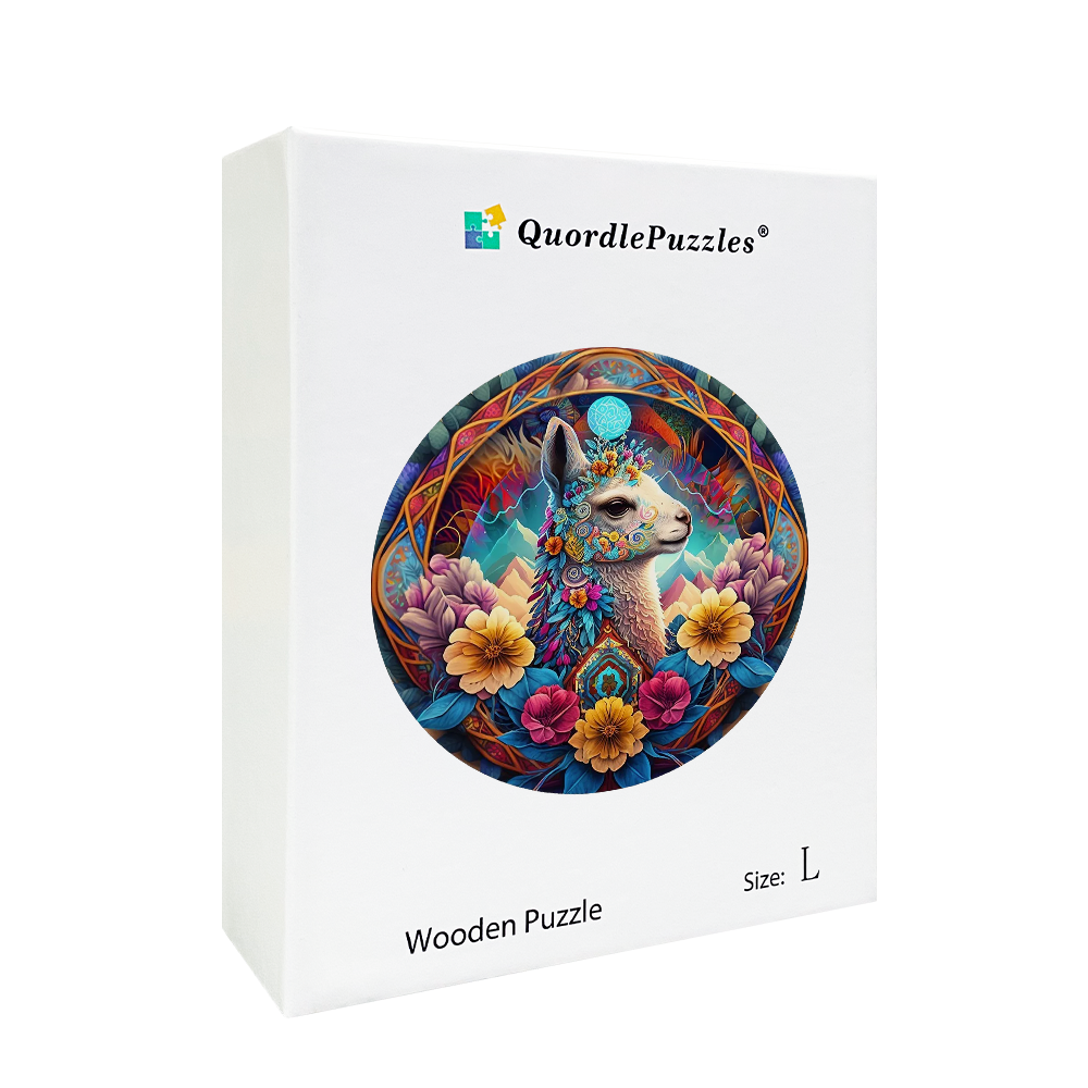Mandala lama puinen palapeli