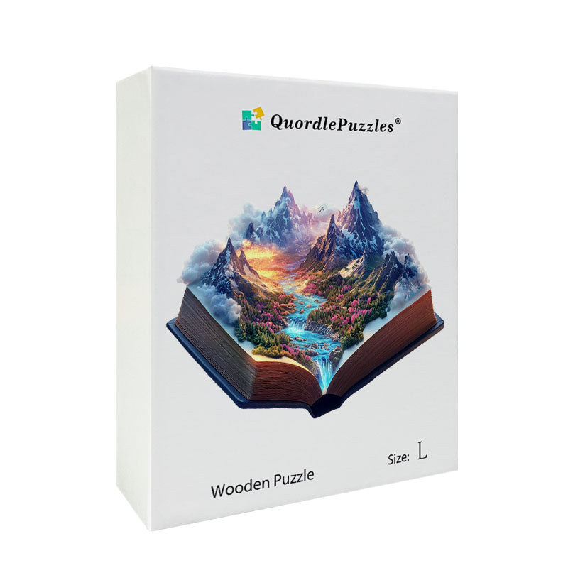 3D mahtavat vuoret puupalapeli