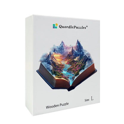3D mahtavat vuoret puupalapeli