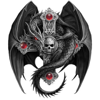 Black dragon demon puzzle