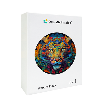 Snow Leopard Mandala puinen palapeli