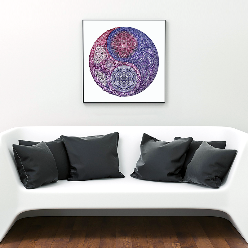 Mandala kukka palapeli