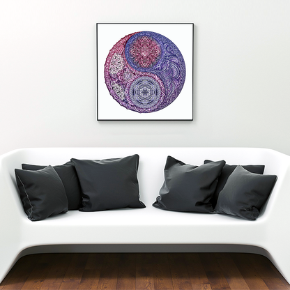 Mandala kukka palapeli