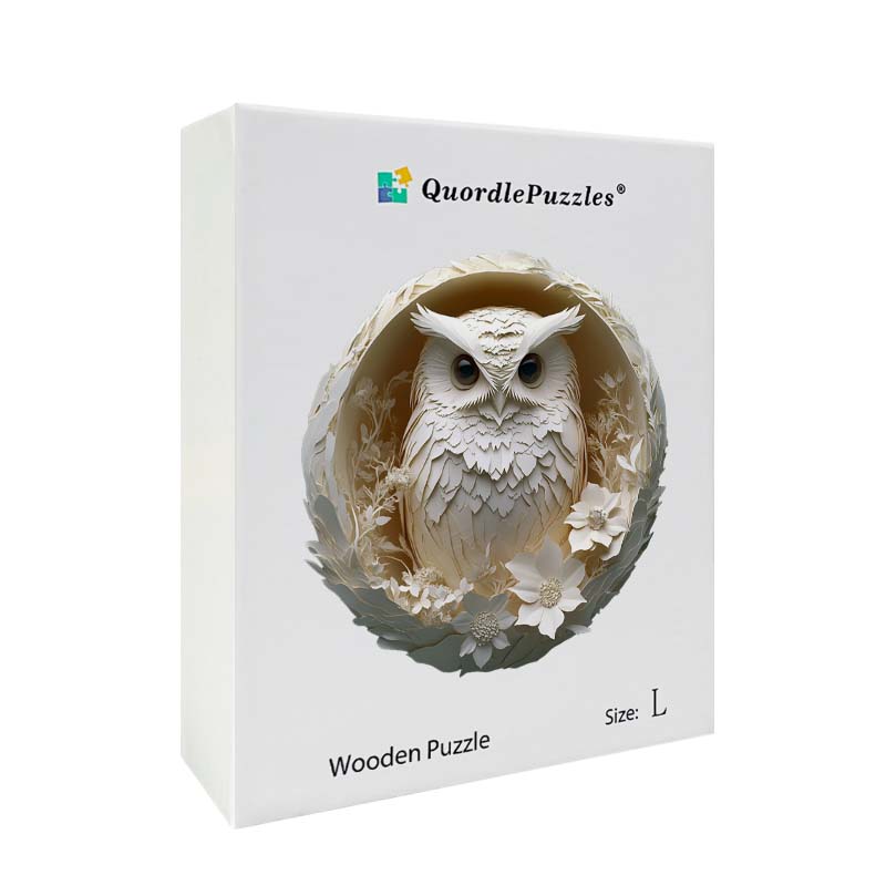 3D puulegopalapeli pöllö pesässä