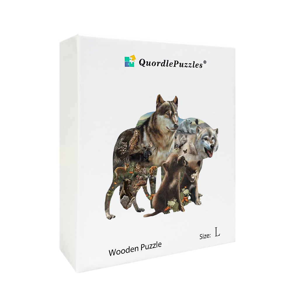 Wolf pack puinen palapeli