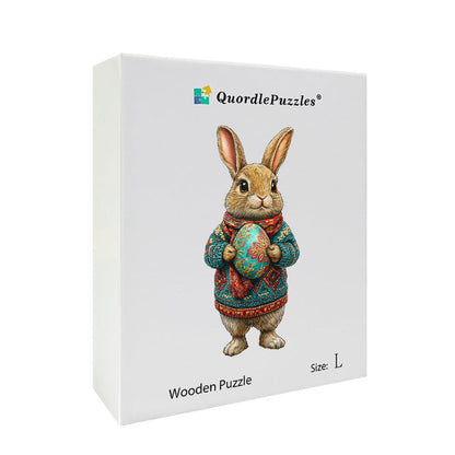 3D pystyssä olevat pupujussi puupalapeli
