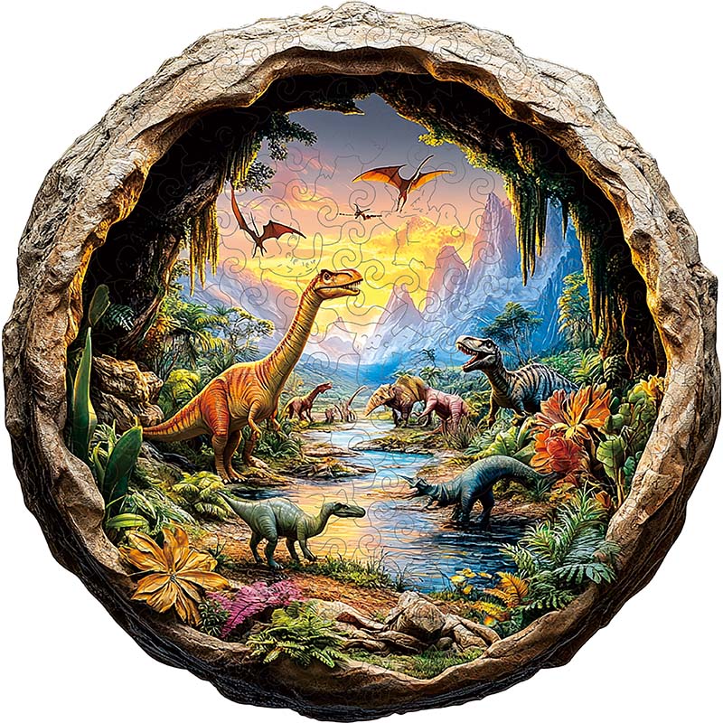 3D puulegopalapeli dinosaurusten maailma