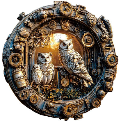 3D puulegopalapeli steampunk pöllöt