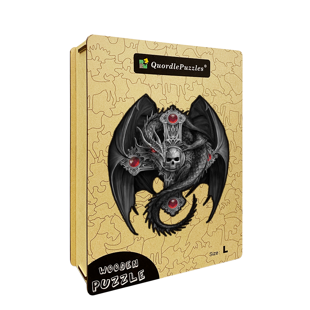Black dragon demon puzzle