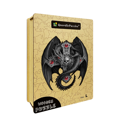 Black dragon demon puzzle