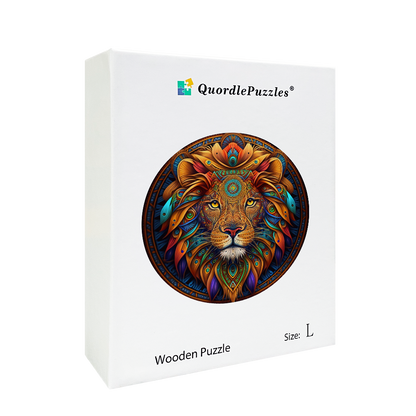 Mandala leo puinen palapeli