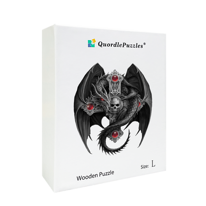 Black dragon demon puzzle