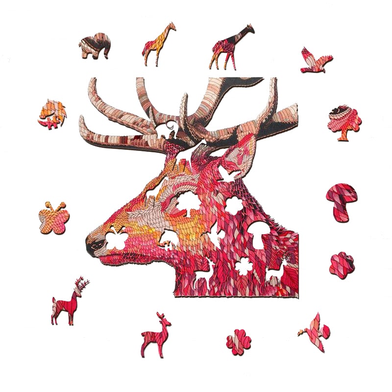 Red elk palapeli