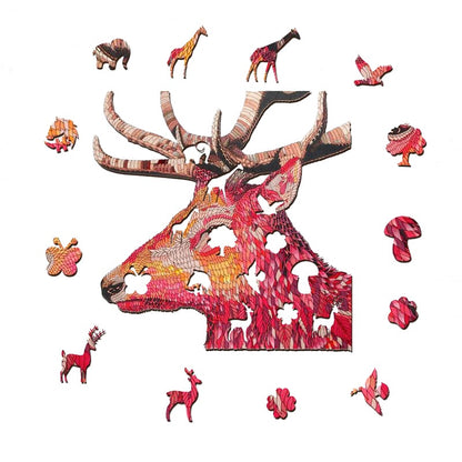 Red elk palapeli