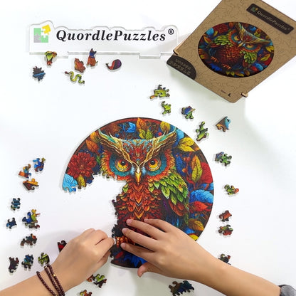 Mandala Owl puinen palapeli