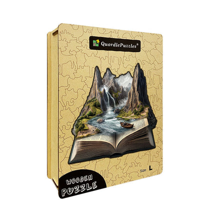 3D vuoristojokikulku puupalapeli